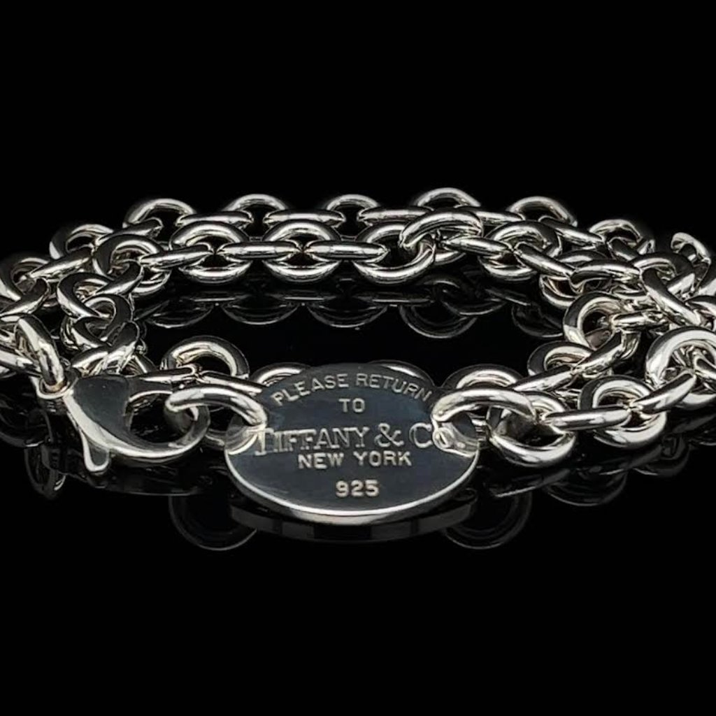 Tiffany & Co. Oval Tag Necklace